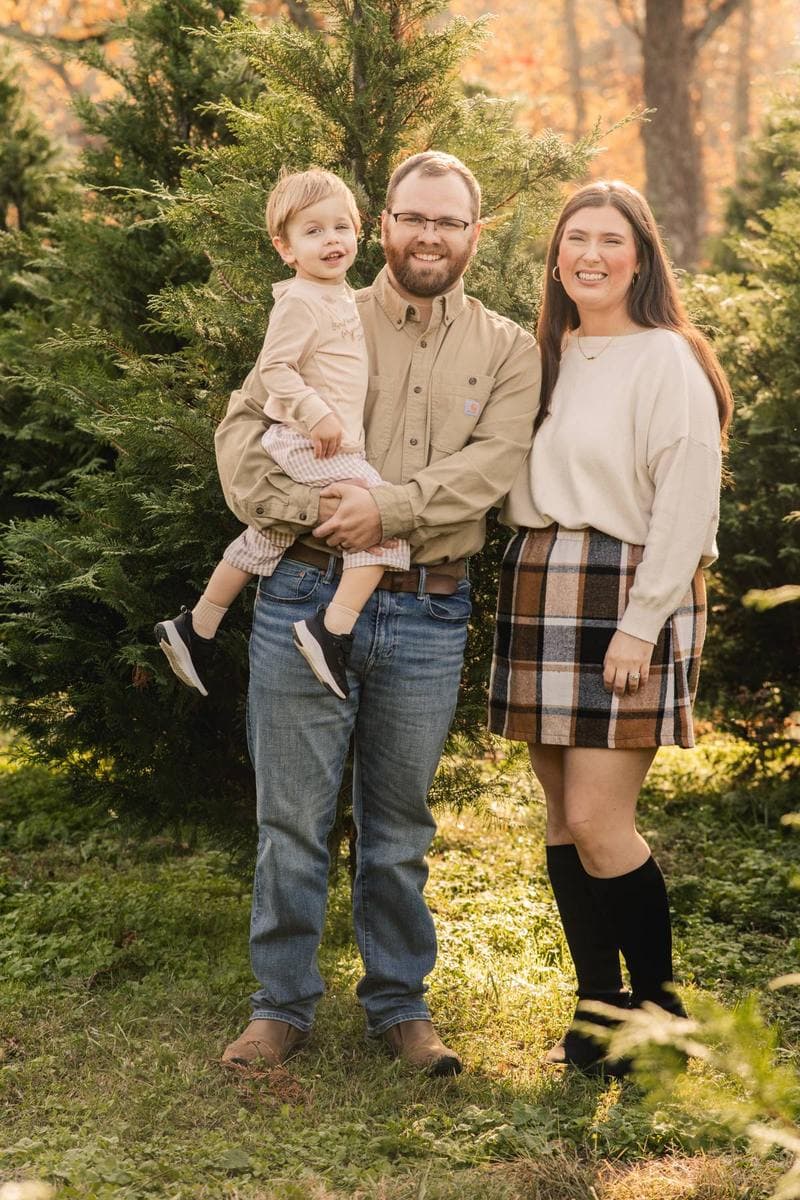 Kolby Benford, CPA, with his family in Florence, AL